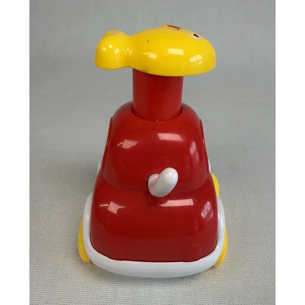 Silly Racers from The Manhattan Toy Company Lot Of 2 Push & Go Cars Red Orange